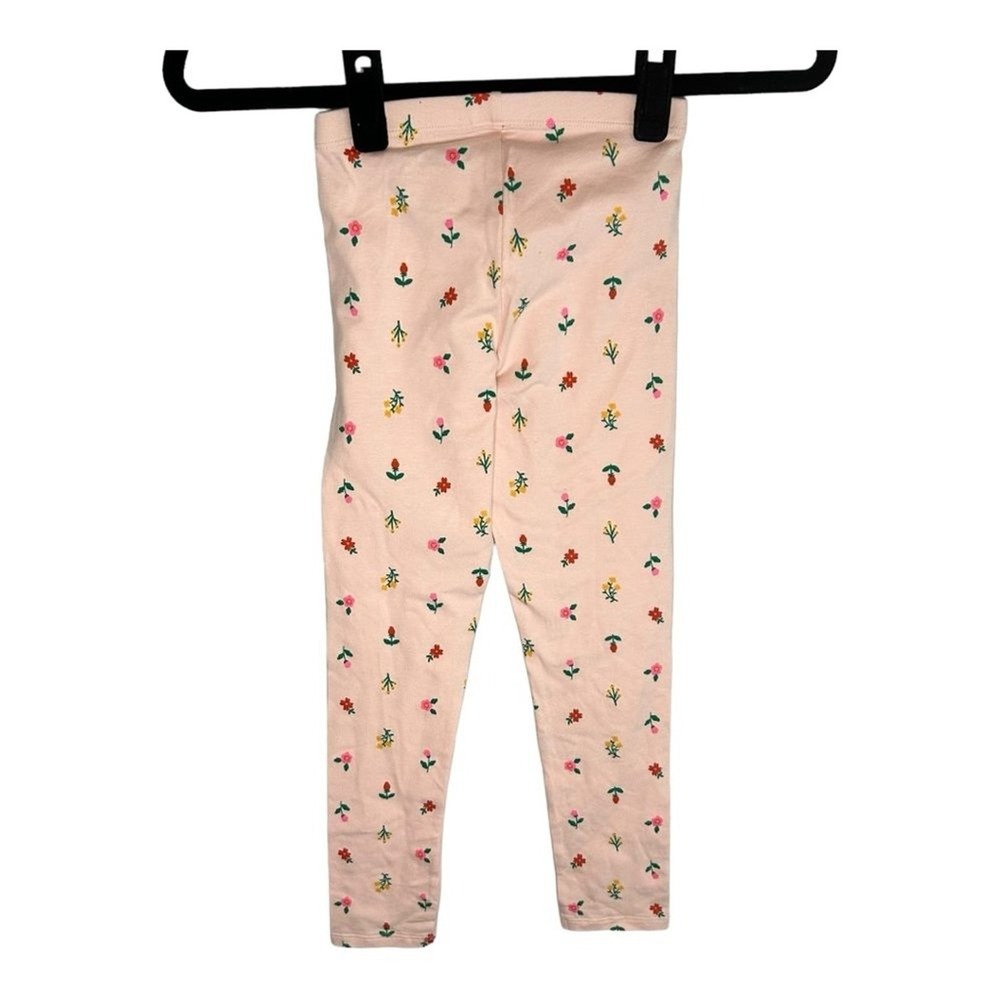 Cat & Jack Girls 5T Outfit Set Monster Truck Shirt Pink Floral Leggings NWT - Picture 4 of 4